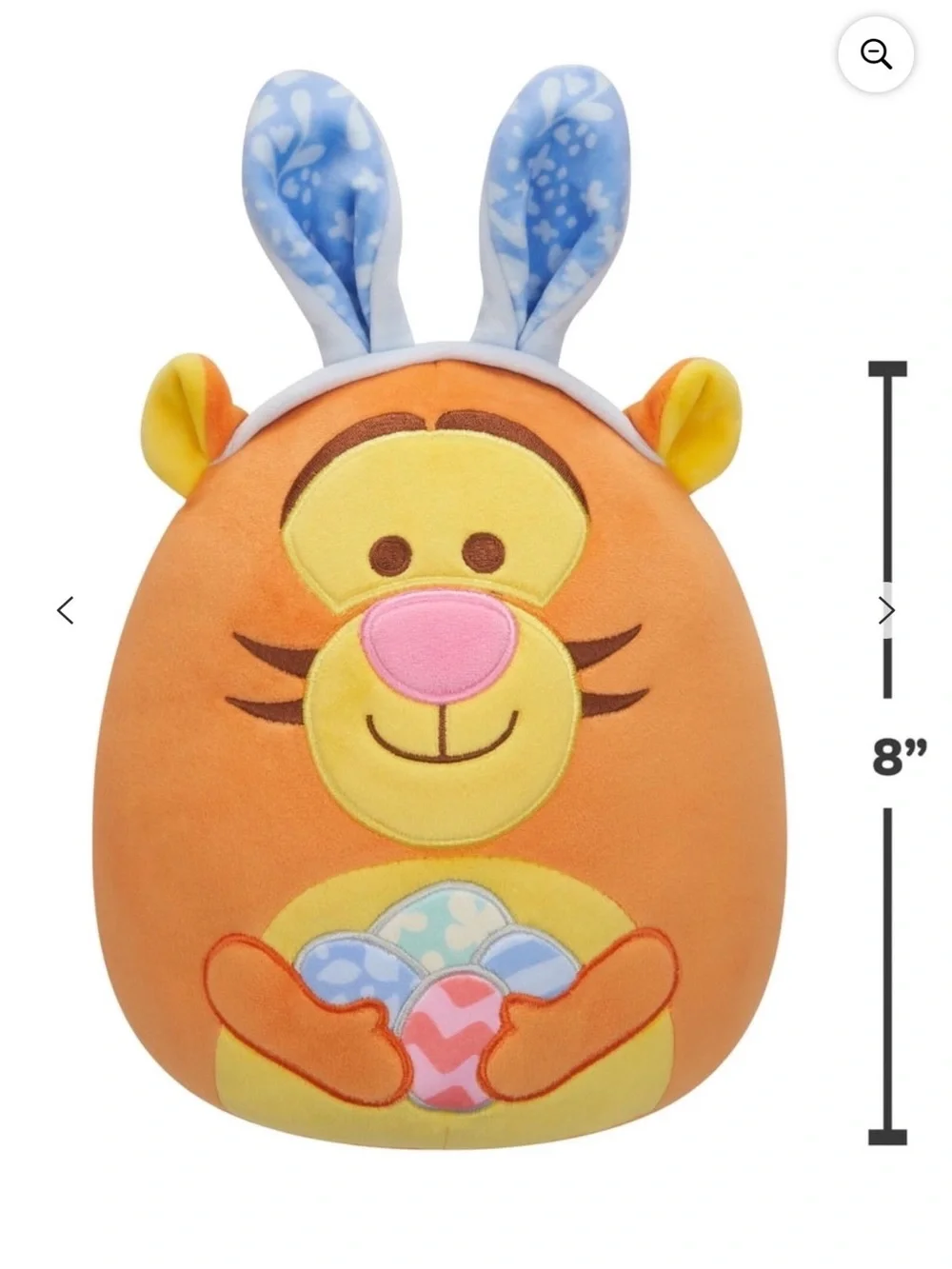 Disney Tigger Plush with Blue Bunny Ears - Orange, Yellow, Pink